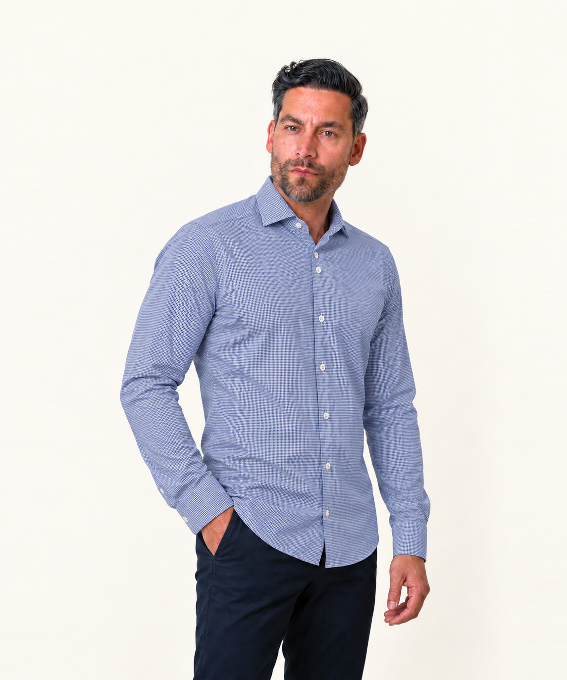 Forlann Woody Blauw — 04-schuin — webshop 20261001 #Kleur_Blauw
