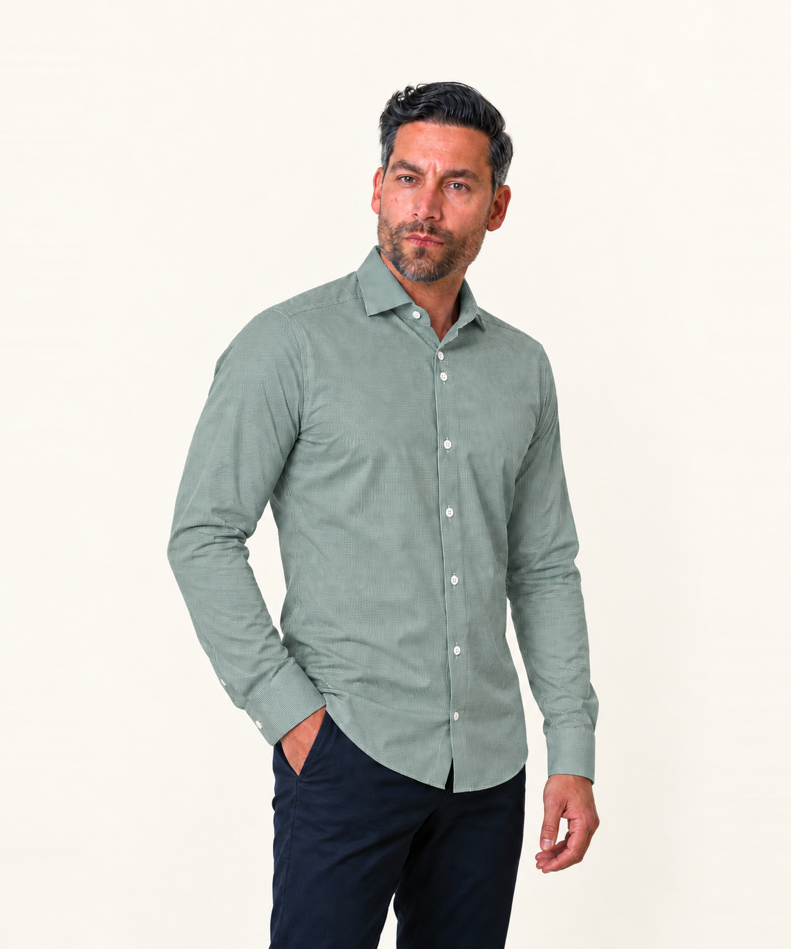 Forlann Woody Groen — 04-schuin — webshop 20261001 #Kleur_Groen